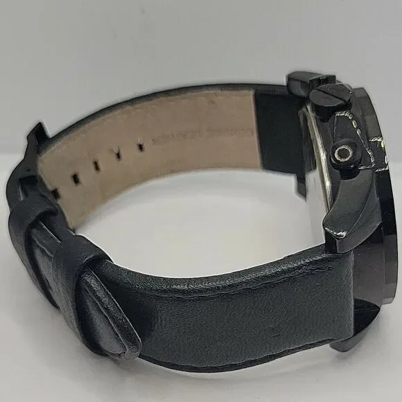 Armani Exchange AX2098 Men's Black Leather Analog Dial Quartz Wrist Watch BC463